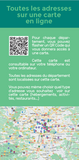 Carte en ligne consultable via QR code, présentant les 2 400 adresses durables et locales du Guide Tao France