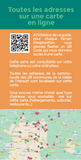 Carte en ligne consultable via QR code, présentant les 300 adresses durables et locales du Guide Tao Vallée de l'Hérault Saint Guilhem le Désert