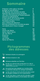 Aperçu du sommaire du Guide Tao Paris et sa région, présentant les chapitres par région, des conseils pratiques et des expériences durables à Paris et en ile de France