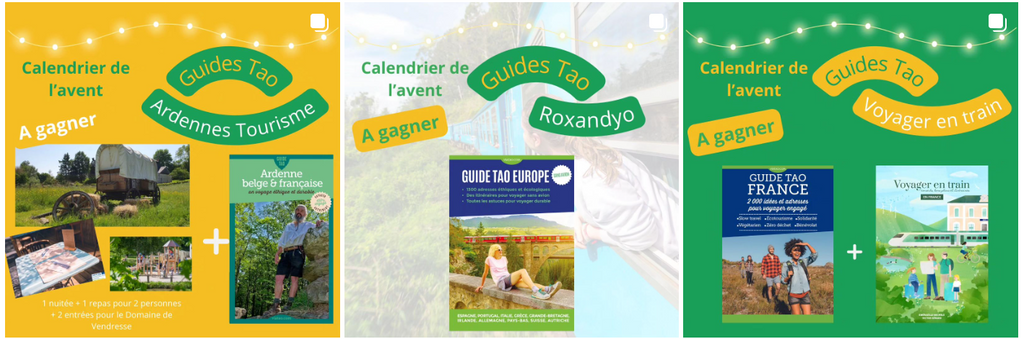 En décembre, de nombreux cadeaux de voyage engagés à gagner sur notre page Instagram